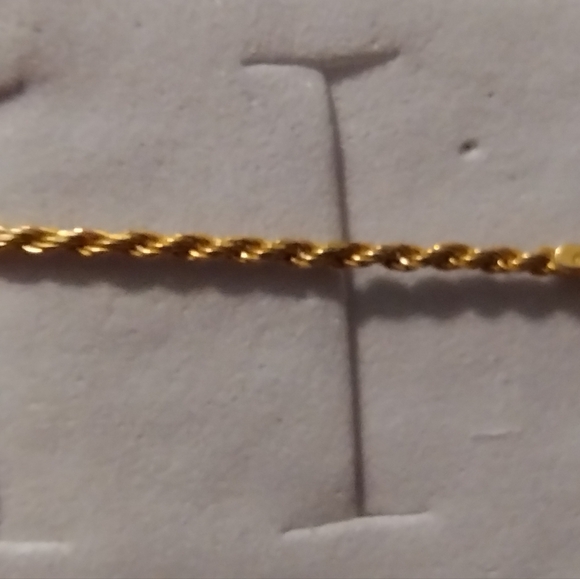 20" Italy Gold 925 Crystal Rope Necklace - Picture 8 of 9